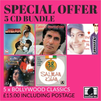 Bundle 1 - Bollywood Film  ( Pink 5 CD pack  )
